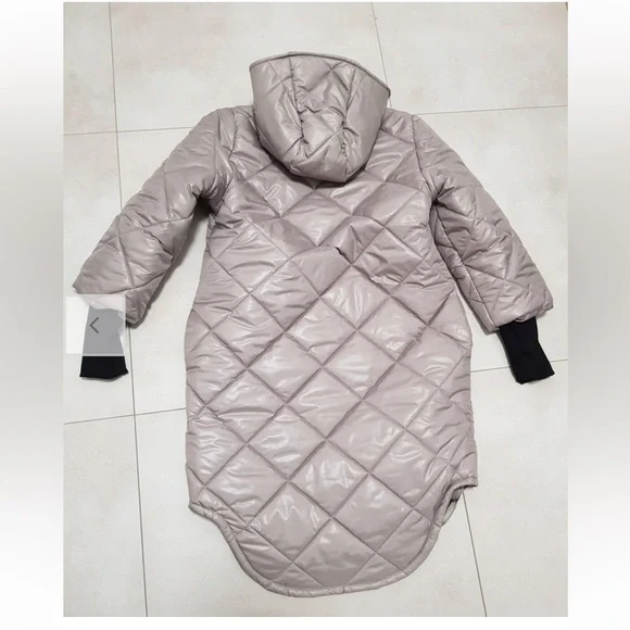 Colori Taupe Puffer Coat European Brand NEW - Picture 3 of 9